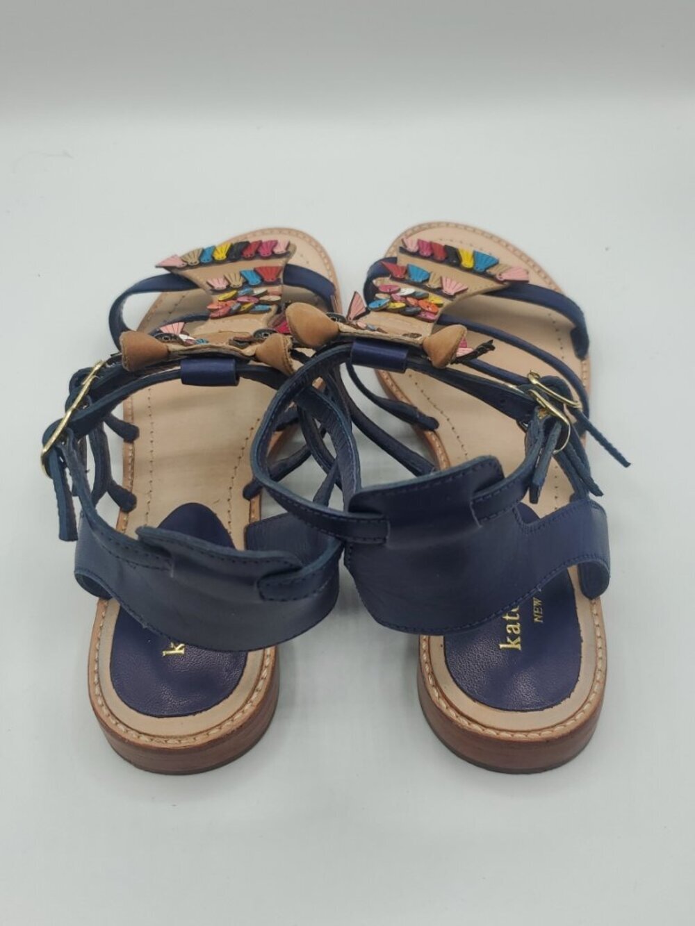 KATE SPADE SAHARA Spice Things Up Gladiator Leather Sandals Size 7M - Picture 11 of 12